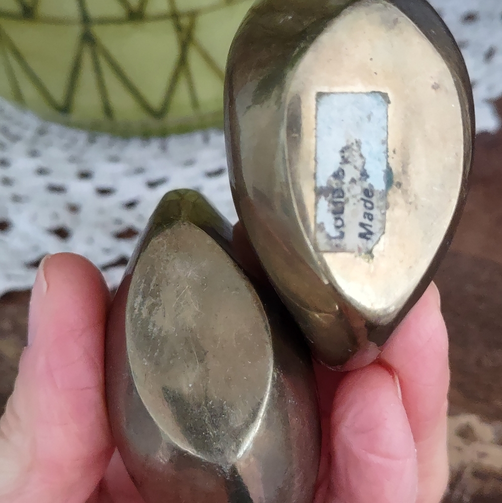 Mid Century Vintage Brass / Gold Swan Figures - Picture 3 of 9